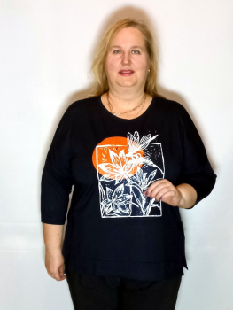 Блузон BL-8384 Темно-синий Блузон BL-8384 Темно-синий