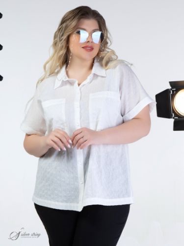 Блузка 33041764-01-01 (Серебряная нить, Москва) — размеры 60, 62